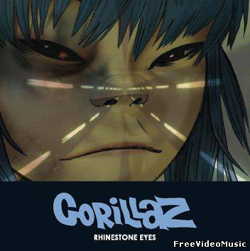 Тек песни Gorillaz - Rhinestone Eyes